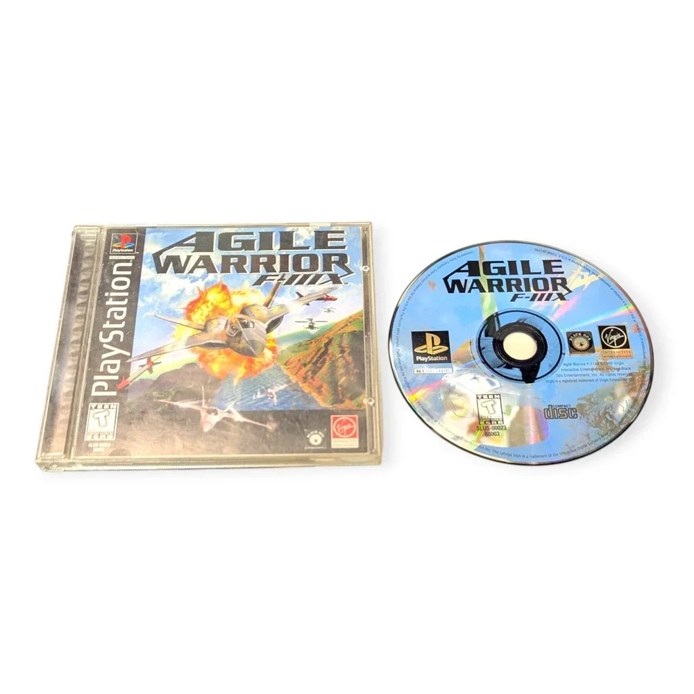 Agile Warrior F-111X‎ Sony PlayStation PS1 1995 Virgin Interactive SLUS-00023